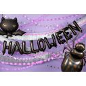 Sort Halloween balloner 46x280 cm