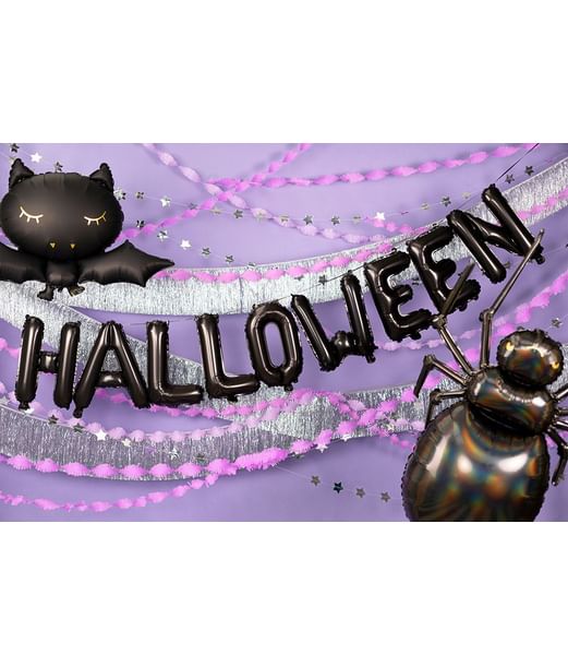 Sort Halloween balloner 46x280 cm