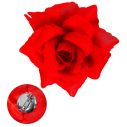 Rød rose broche