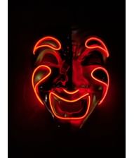 Harlekin nar LED maske