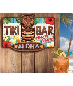 Tiki Bar skilt 25x35 cm