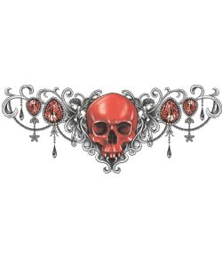 Ruby Skull tatovering