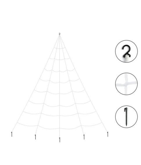 Spindelvævs dekoration 5 x 4 meter