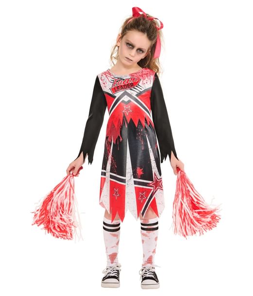 Zombie Cheerleader kostume til piger.