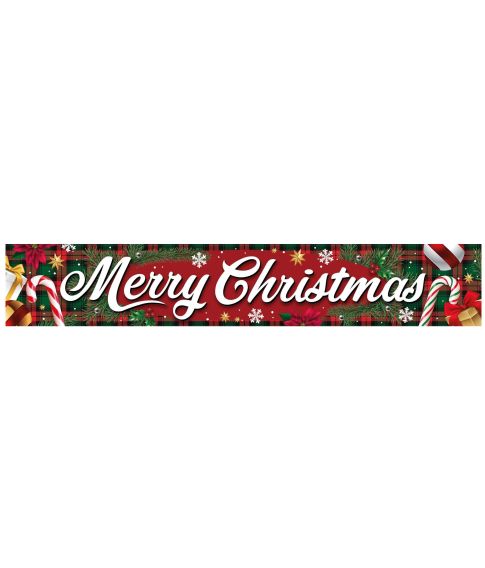 Merry Christmas banner 290x50 cm