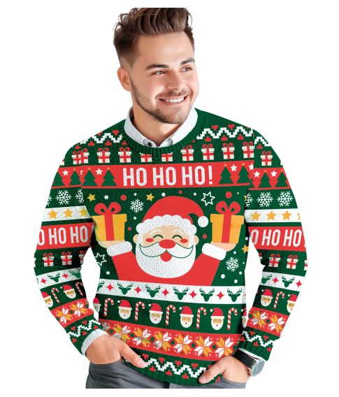 HO HO HO julesweater til mænd.