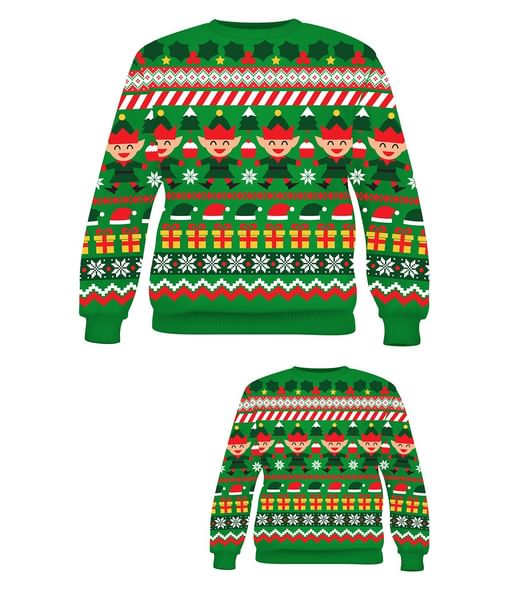 Julealf julesweater til mænd.