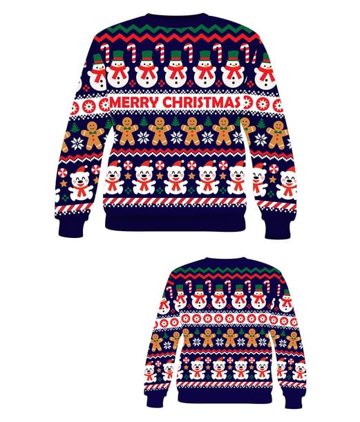 Snemand julesweater til kvinder.