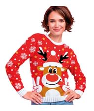 Rensdyr julesweater til kvinder.