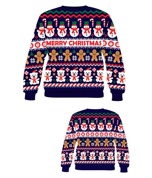 Snemand julesweater til børn.