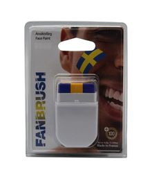 Sverige fan brush