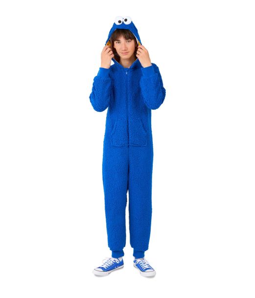 Cookie Monster onesie til børn.