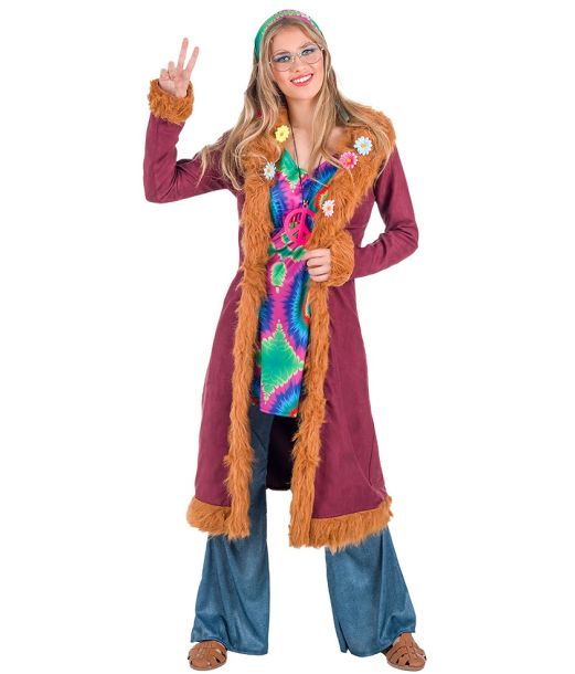 Happy Hippie kostume til kvinder.