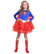 Supergirl kostume 104cm 3-4år 