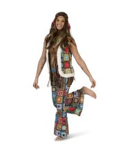 Hippie Patchwork vest til kvinder