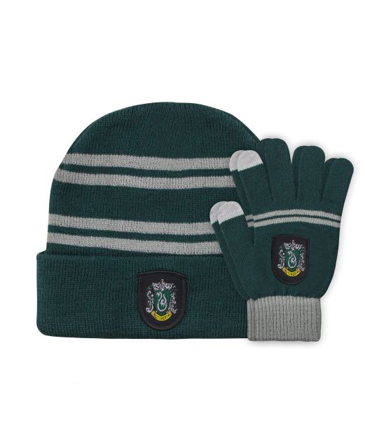 Slytherin hue og handsker til voksen