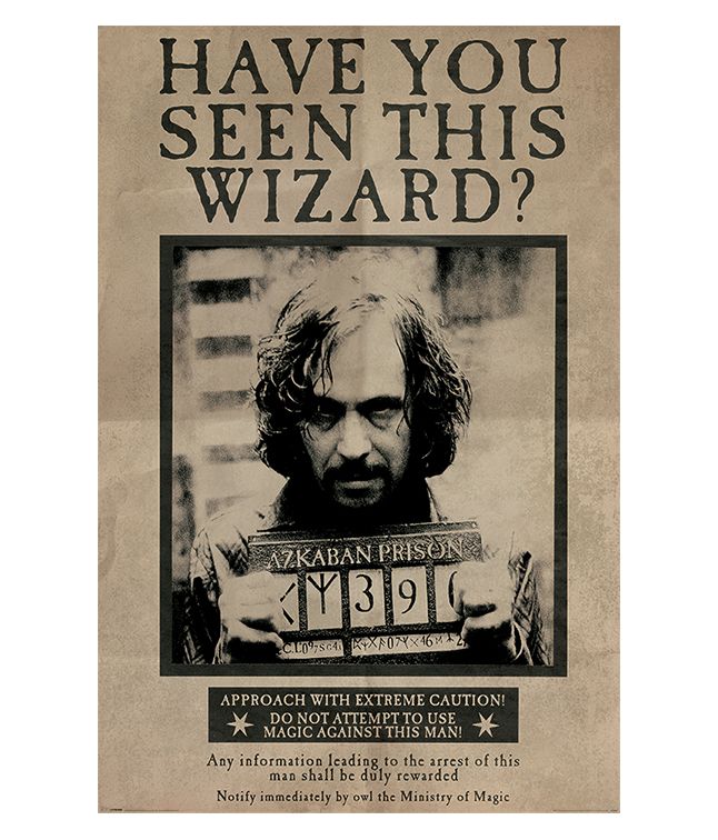 Sirius Black Wanted plakat 61 x 91,5 cm