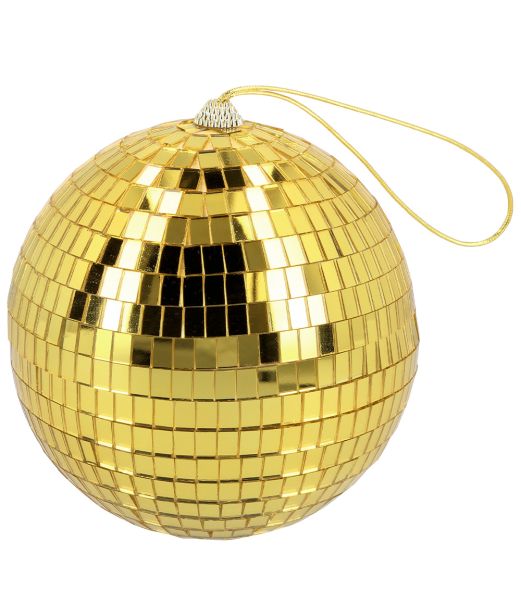 Discokugle 15 cm. Guld