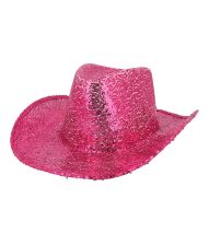 Pink paillet Cowboyhat