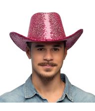 Pink paillet Cowboyhat