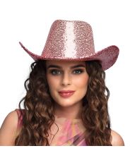 Pink paillet Cowboyhat