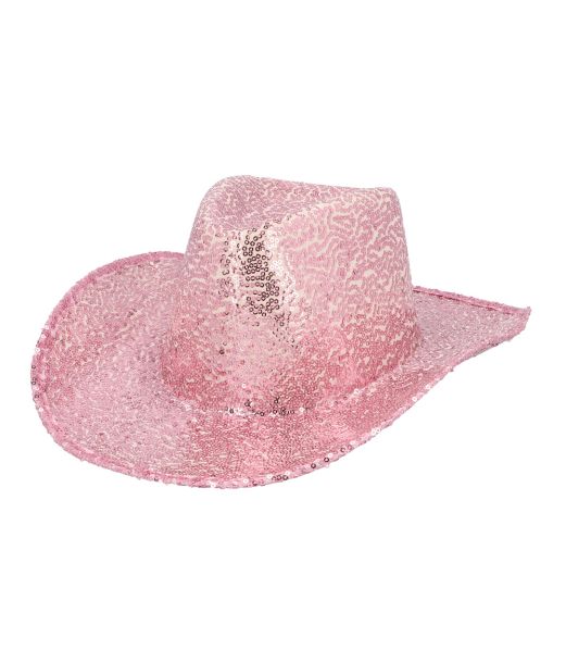 Pink paillet Cowboyhat