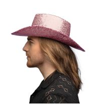 Pink paillet Cowboyhat