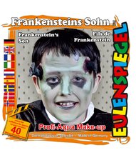 Frankenstein ansigtsmaling til halloween.