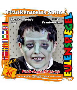 Frankenstein ansigtsmaling til halloween.