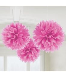 Papir pomponer pink